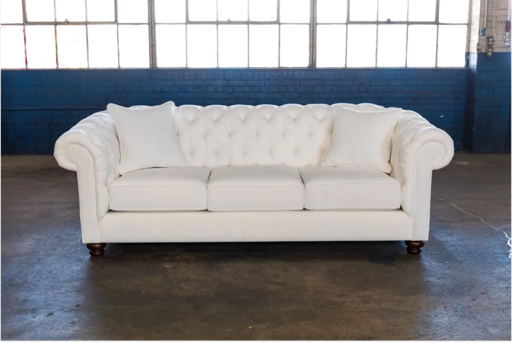 Model 1248 white couch