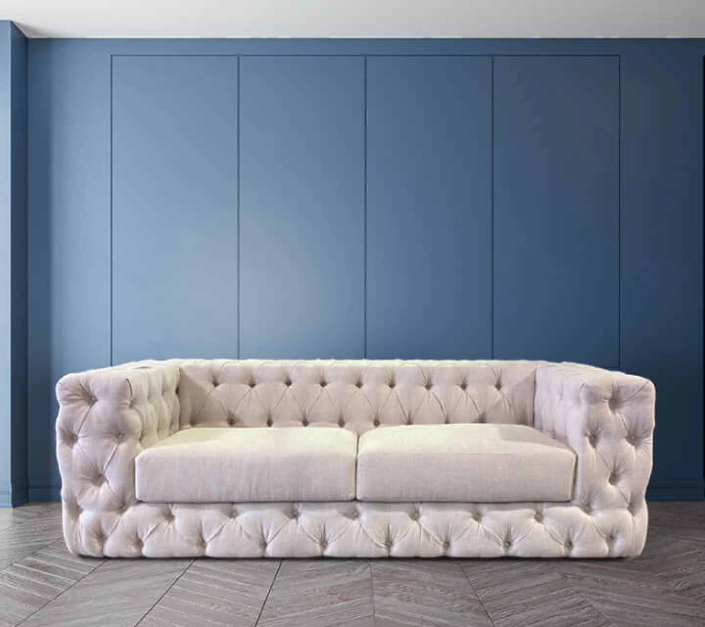 custom white sofa