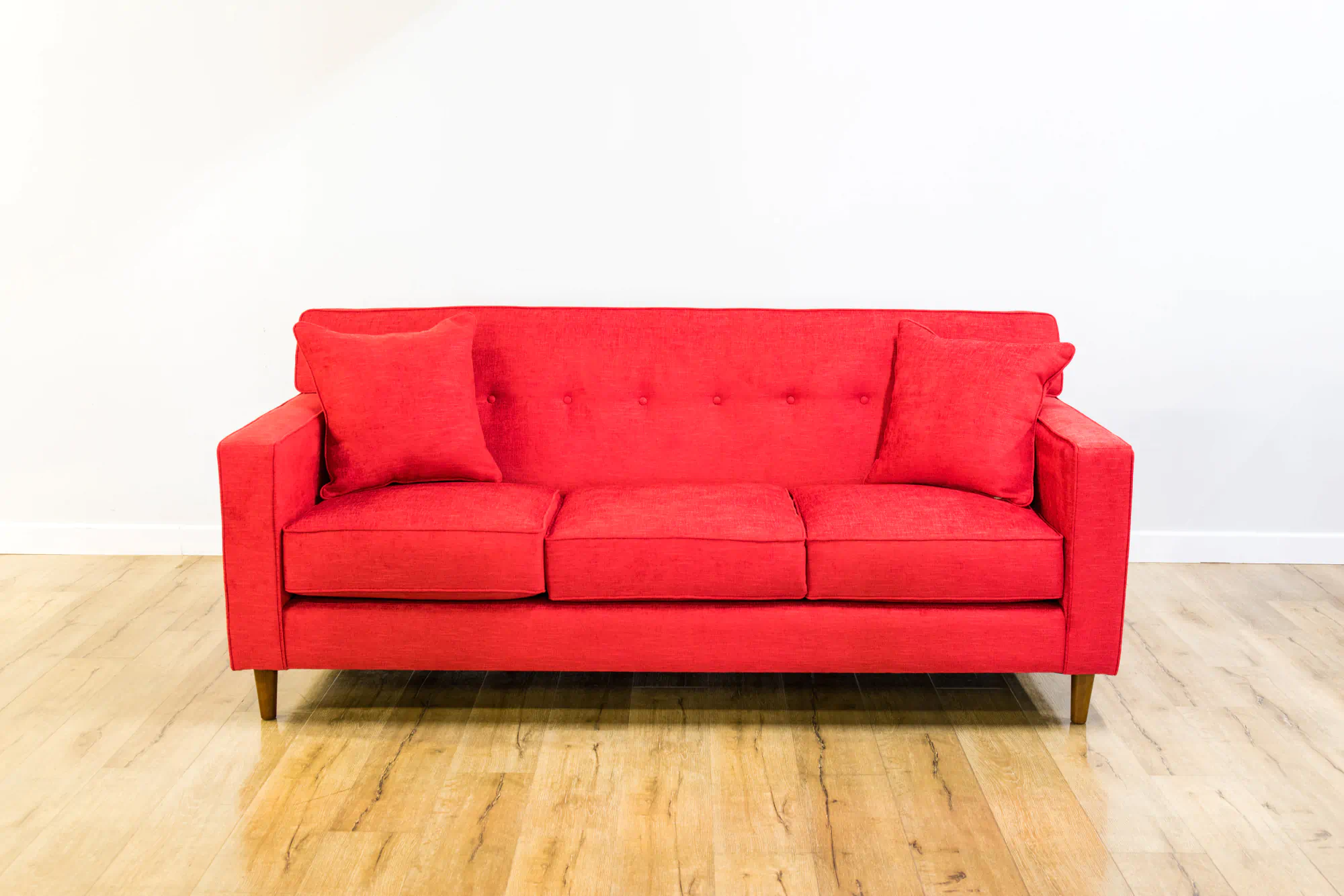 red sofa