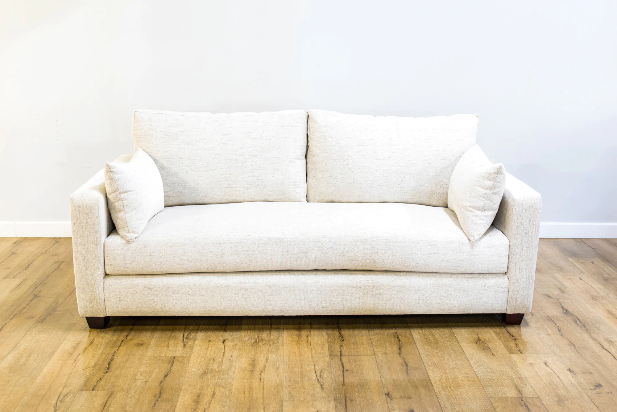 white loveseat